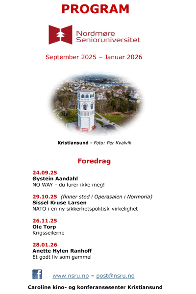 NSRU program høst 2025